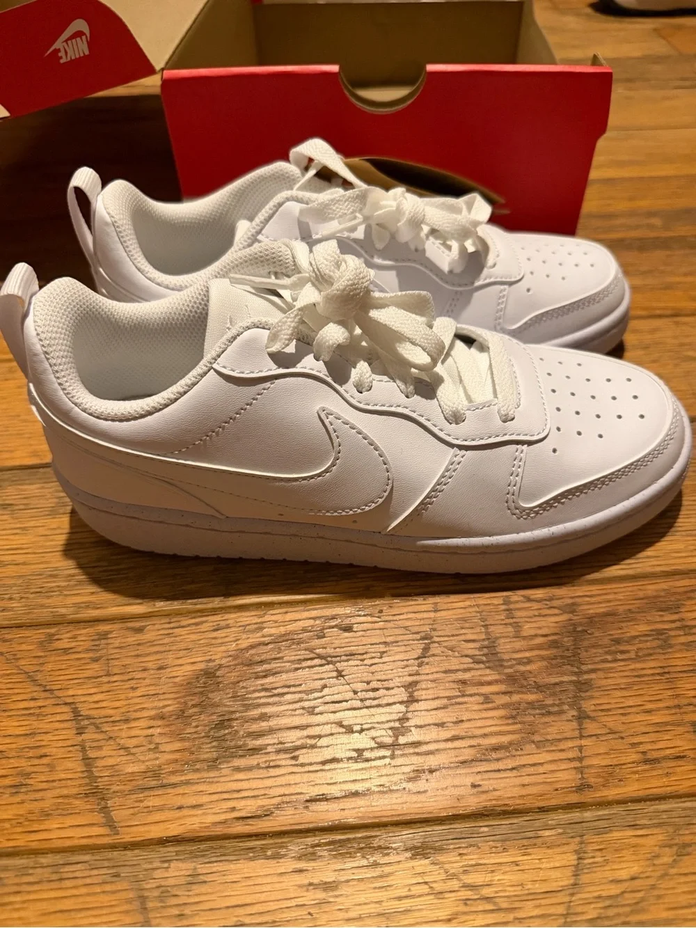Nike Kids White Low-Top Casual Sneakers